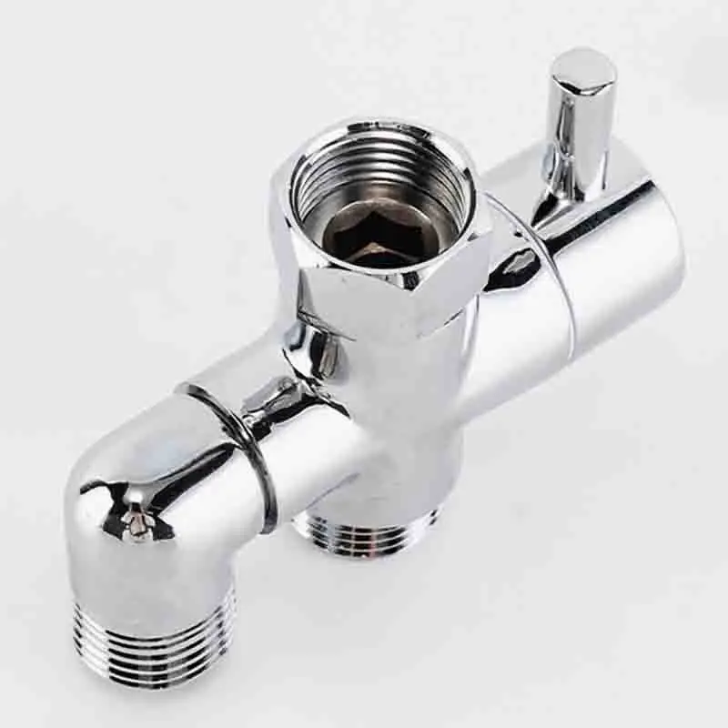 Brass 3 Way  1/2 Shower Head Mount Valve Diverter Converter For Toilet Bidet Shower Bathroom Kitchen