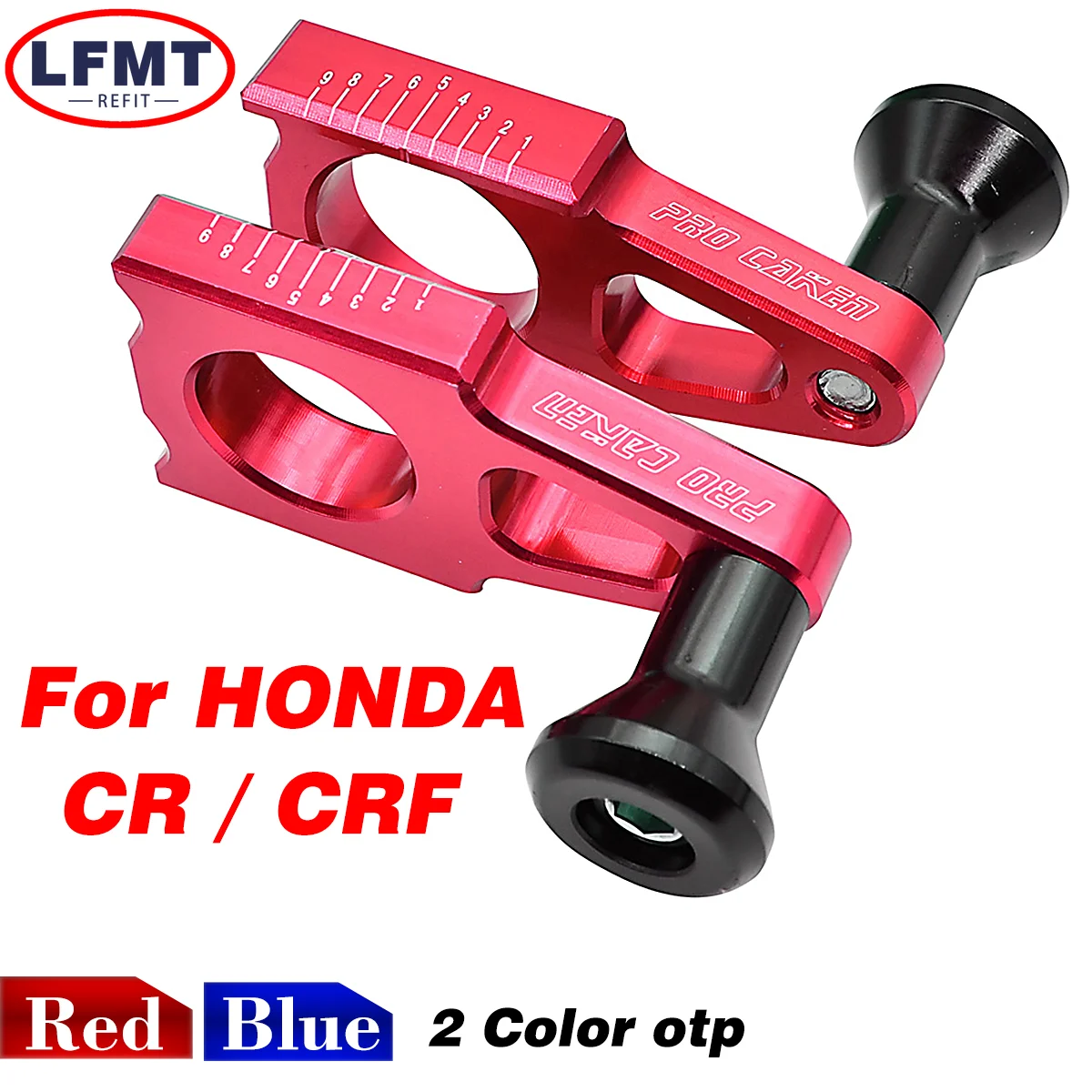 

Motorcycle CNC Rear Chain Adjuster Axle Blocks For HONDA CRF250R CRF450R CRF250X CRF450X CRF250RX CRF450RX CR 125 250 CRF X R RX