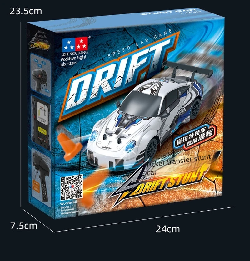 2.4g 4wd 911 Ae86 Rc Car Light Drift Racing High Speed Electric Remote Control Car Withstand Fall Boy Children Christmas Gift 5