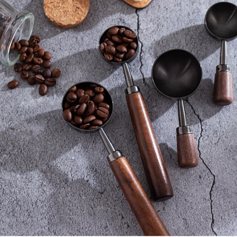 Walnut Wooden Measuring Spoon for Coffee Beans and Kitchen