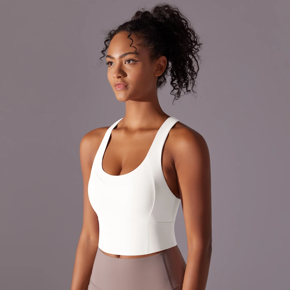 Description Picture 6 of itemSexy Women Fitness Bra Tights Yoga Vest Sports Bra For Women Gym Running Breathable Underwear Solid Color Yoga Tank Tops