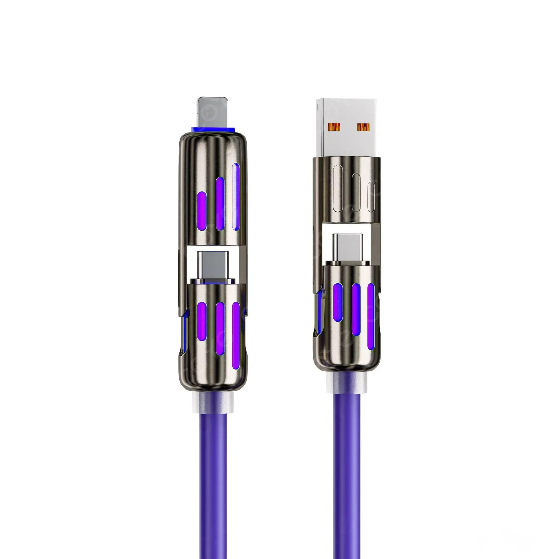 MFISH 3 Pack Câble USB Type-C 4 en 1 240W Charge Rapide iPhone 15 16 iPad - Photo 11 sur 12