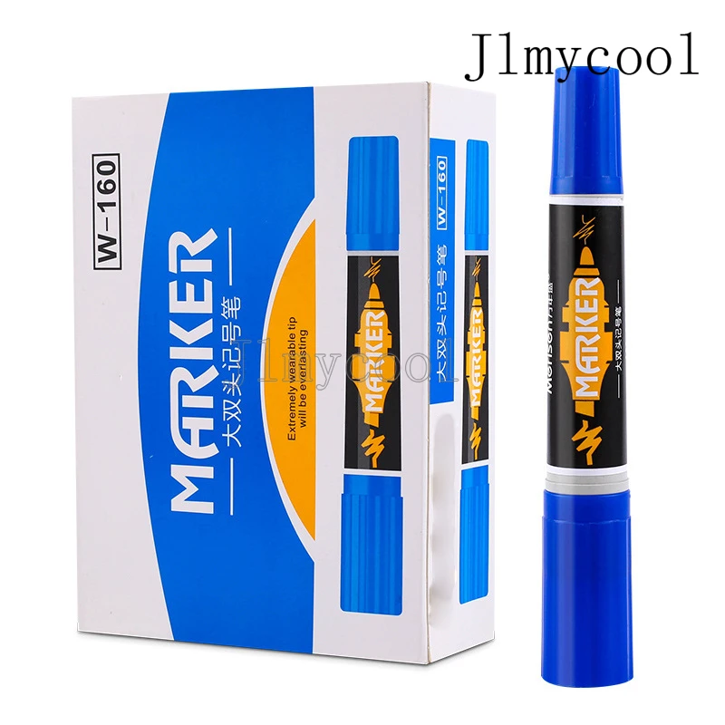W-160 마커 유성 대형 양면 두꺼운 마커 큰 팁 마커 광고 그림 그리기 그래피티 물류 도면