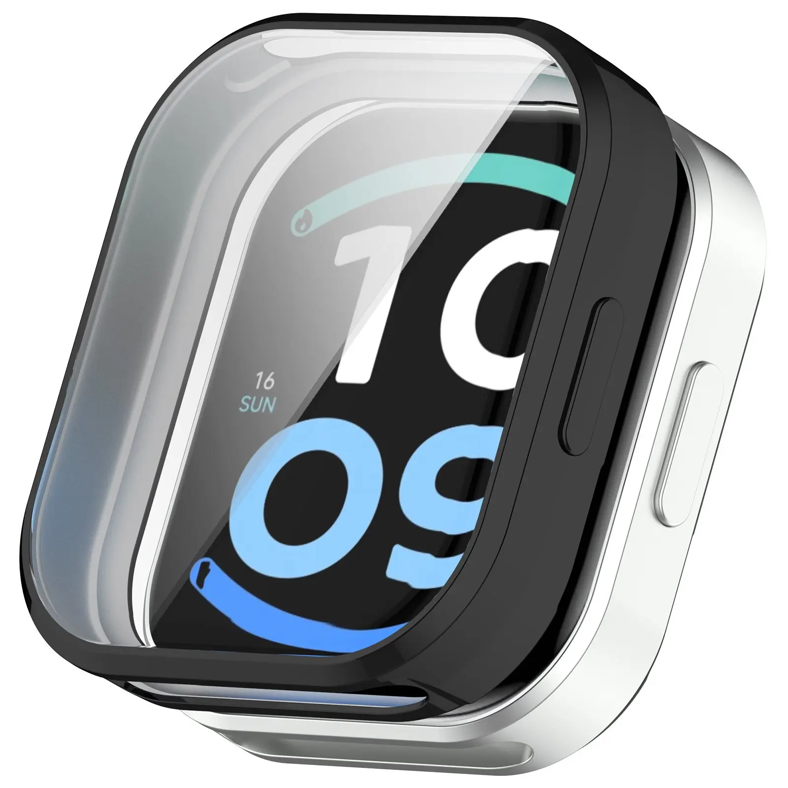 High-Durability TPU Protective Case for Smartwatch with Shockproof Screen Protector and Bumper Cover