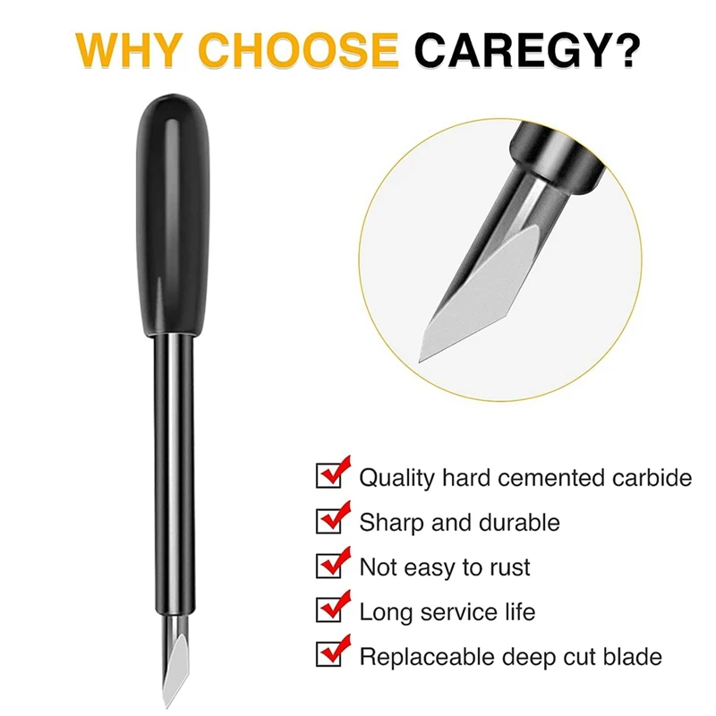 New Deep Cut Blade And Housing For Cricut Maker, Deep Point Blade For Maker 3/Maker/Explore 3/Air 2/Air/One Cutting Machine