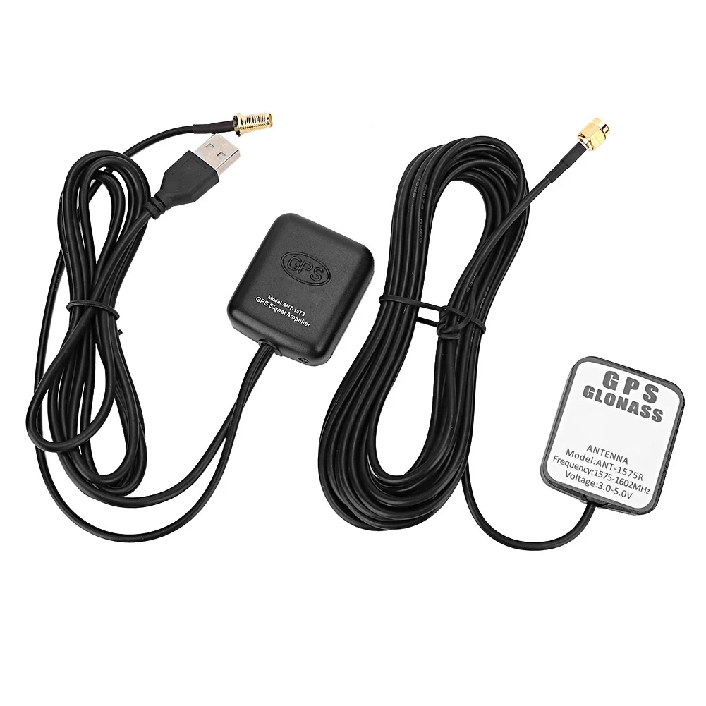 Amplificateur Signal GPS ANT-1573 + Antenne pour Voiture