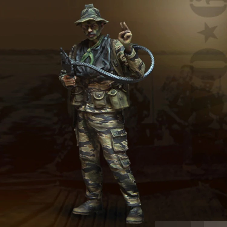 1/35 Resin Kit Model Figure Gk Soldier, Us. Navy Seal "Dead Machine", Tema Militare Della Seconda Guerra Mondiale, Non Rivestito Senza Colore