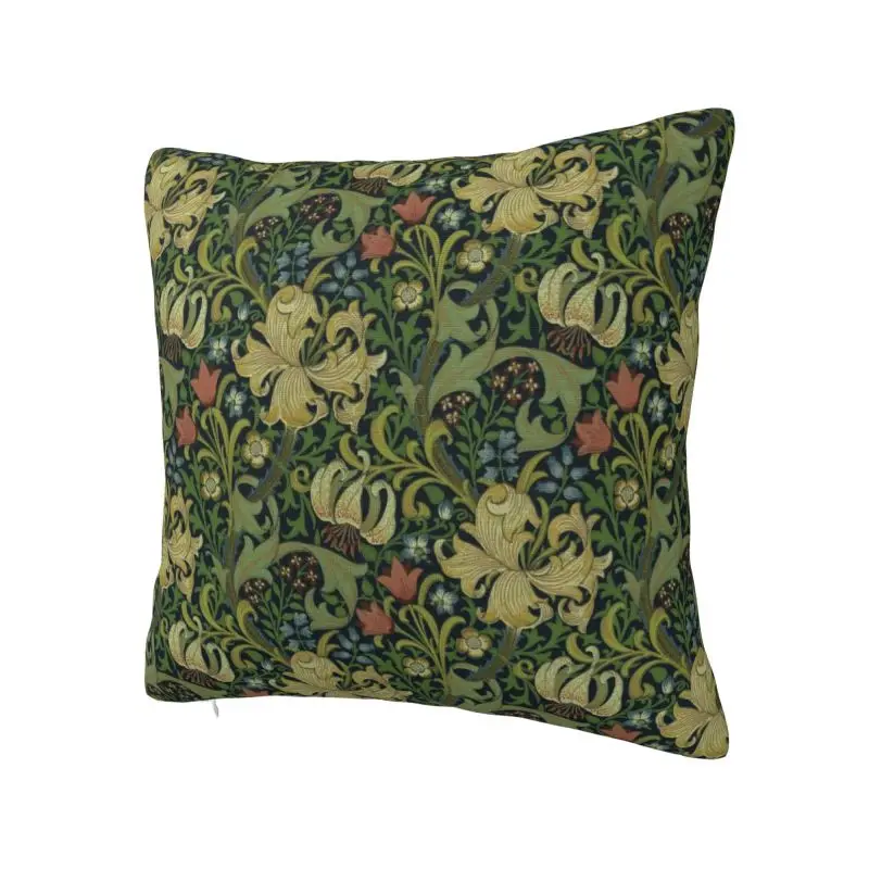 William Morris Company Cushion Cover Floral Textile Pattern Velvet Cute Pillow Cases for Car Sofa