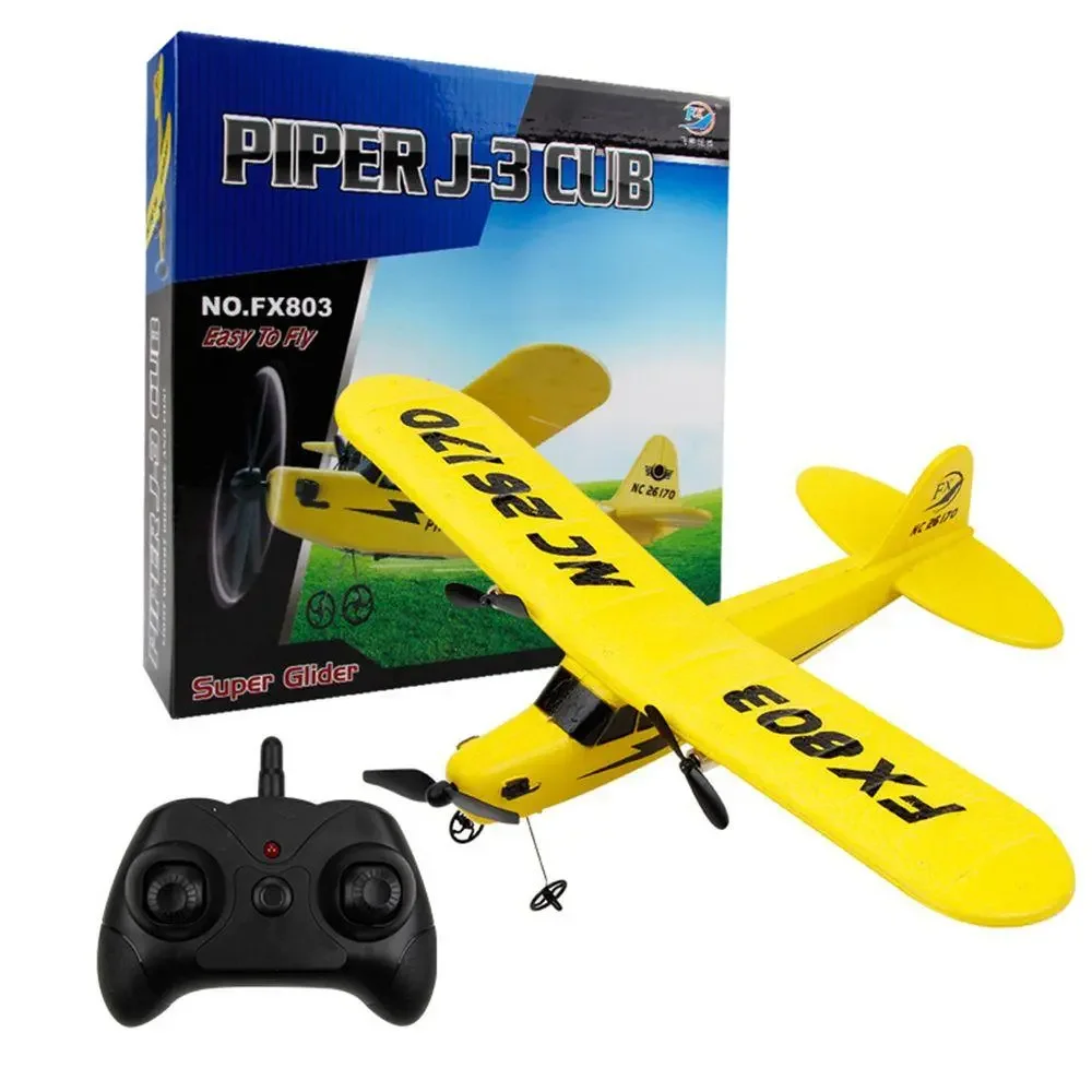 J3 Rc Aliante Fx803 Aereo 2Ch 2.4G Aereo Telecomandato Epp Foam Aircraft Toys Aereo Volante Per Bambini