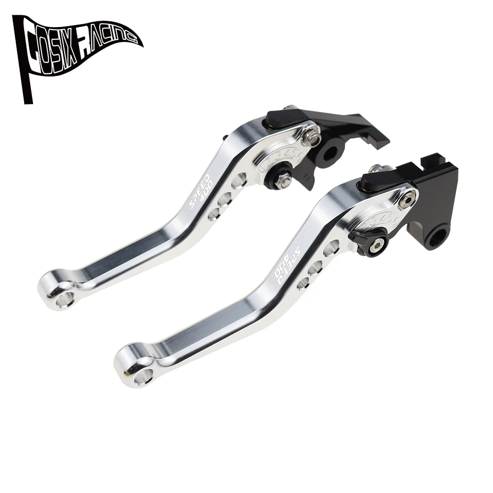 Fit For Speed 400 2023-2024 Speed400 Motorcycle CNC Accessories Short Brake Clutch Levers Adjustable Handle Set