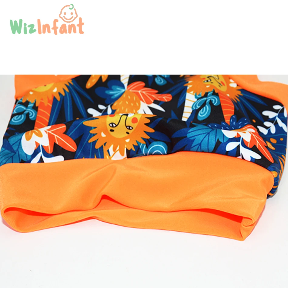 Cloth Diapers,Waterproof Diapers,Swim Diaper WizInfant Ecological Children Leakproof Swimming Diapers Newborn Baby High Waist Trunks Cartoon Printed Cloth Diaper For Child