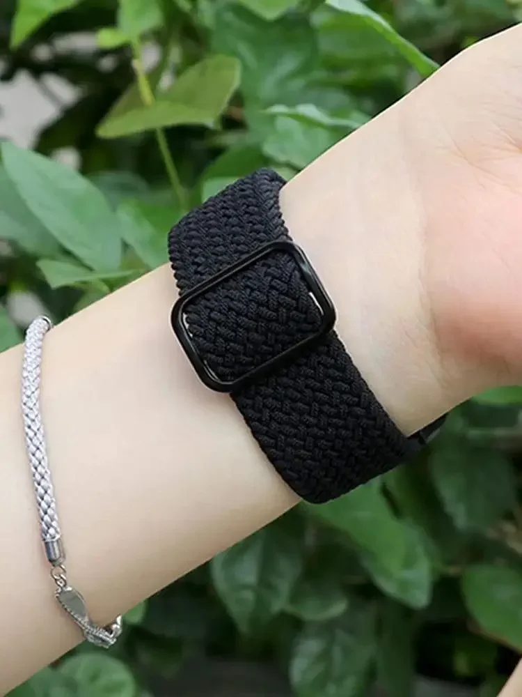 Premium Nylon Braided Strap for Smartwatch - Durable and Stylish Bracelet Design