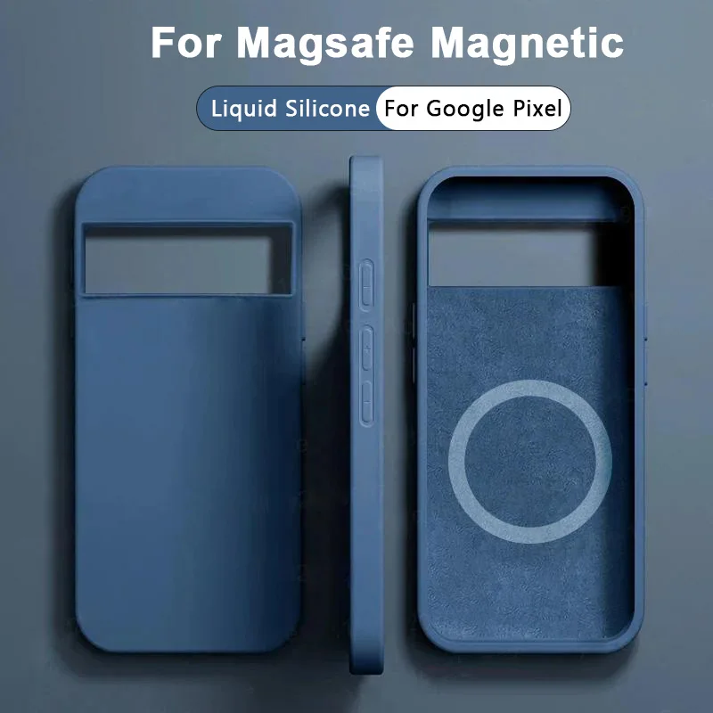 MagSafe Liquid Silicone Shockproof Phone Case with Magnetic Charging Capability