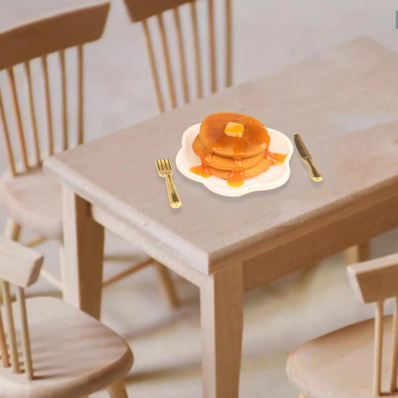 

1/12 миниатюрные маффины с продуктами для гостиной, украшение для обеденного стола