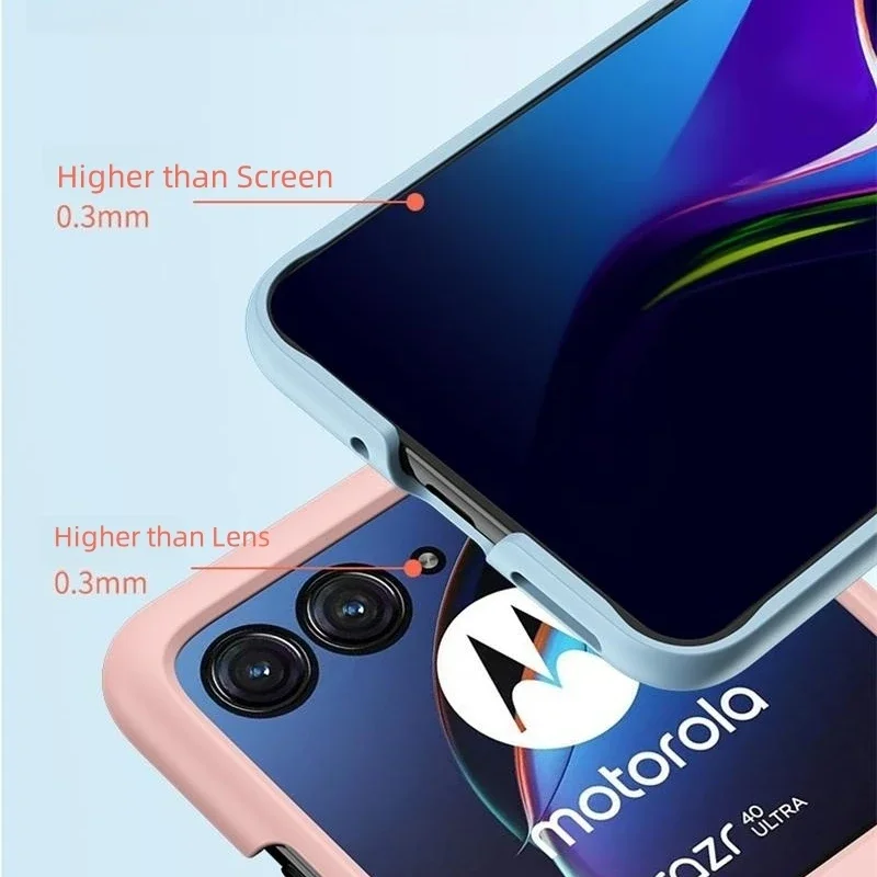 Luxury Slim Skin-Friendly Foldable Phone Case - Candy Color Shockproof Back Cover