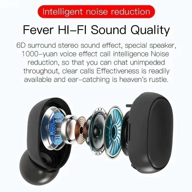 Wireless Bluetooth Earphones Noise Cancelling Headset