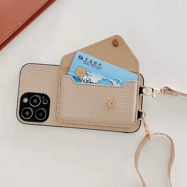 PAYERU Crossbody Wallet Case for iPhone 13 Back Cover Full Body Protection  with Card Holder Flip Folio Purse Case Handbag with Lanyard Strap for Women