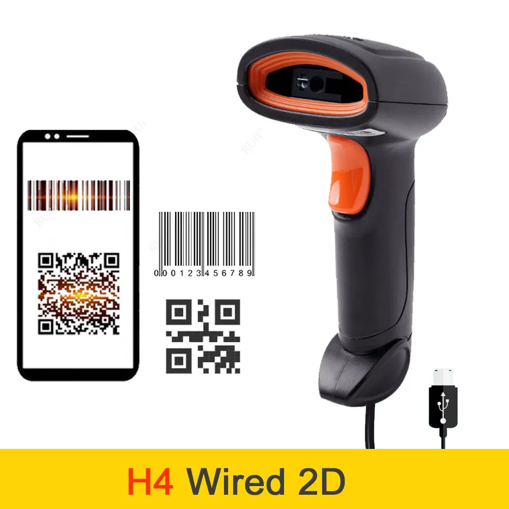 Holyhah Barcode Scanner 1D 2D QR Bluetooth Barcode Reader Wireless wired Laser Bar Code Scanner PDF417 Desktop Scanner scanspeeder Scanners