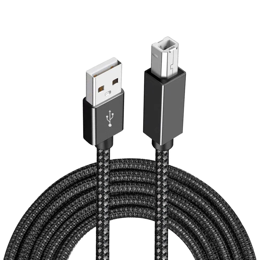 Versatile USB A/C to USB B 2.0 Cable for Printers and Scanners - Available in 1M, 2M, 3M Lengths
