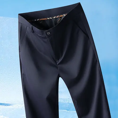 29-42 Men's Summer Pants Thin Straight Stretch Casual Pants with No Trace No Ironing Fabric Silky and Cool Feeling - Image 13