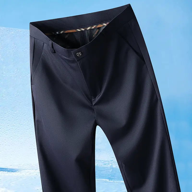 29-42 Men's Summer Pants Thin Straight Stretch Casual Pants with No Trace No Ironing Fabric Silky and Cool Feeling - Image 13