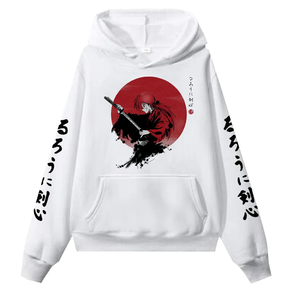 

Harajuku Anime Rurouni Kenshin Hoodie Hip Hop Man Woman Streetwear