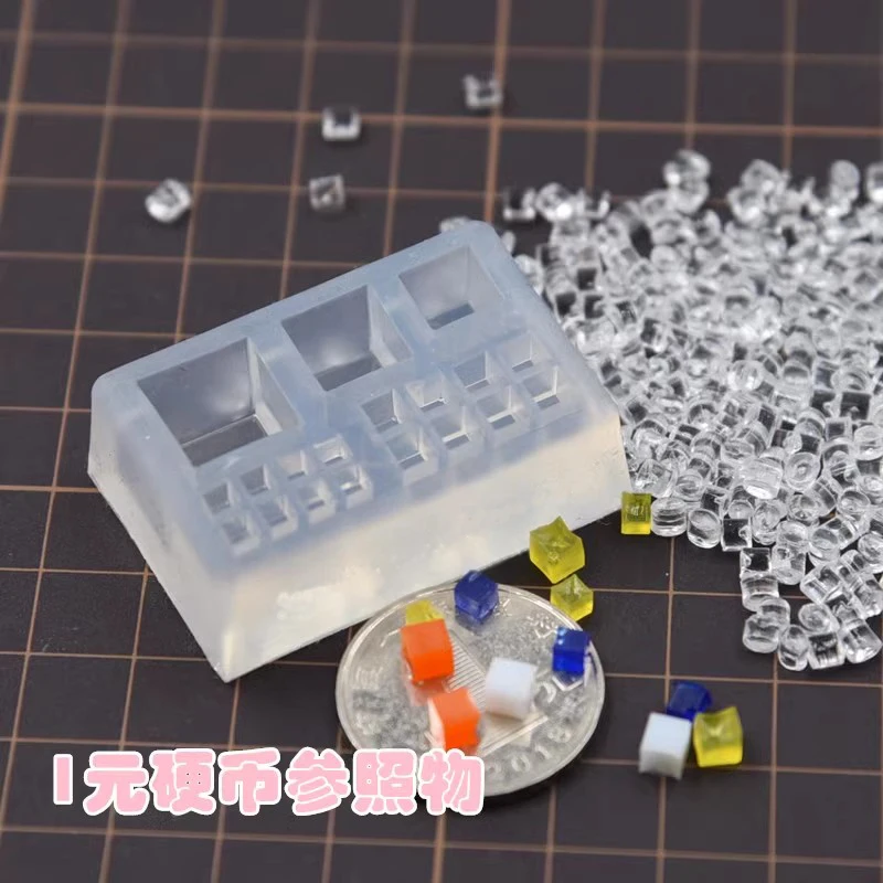Miniature Sugar Furit Cubes Ice Cubes Silicone Mold Pottery Clay mini food DIY tools