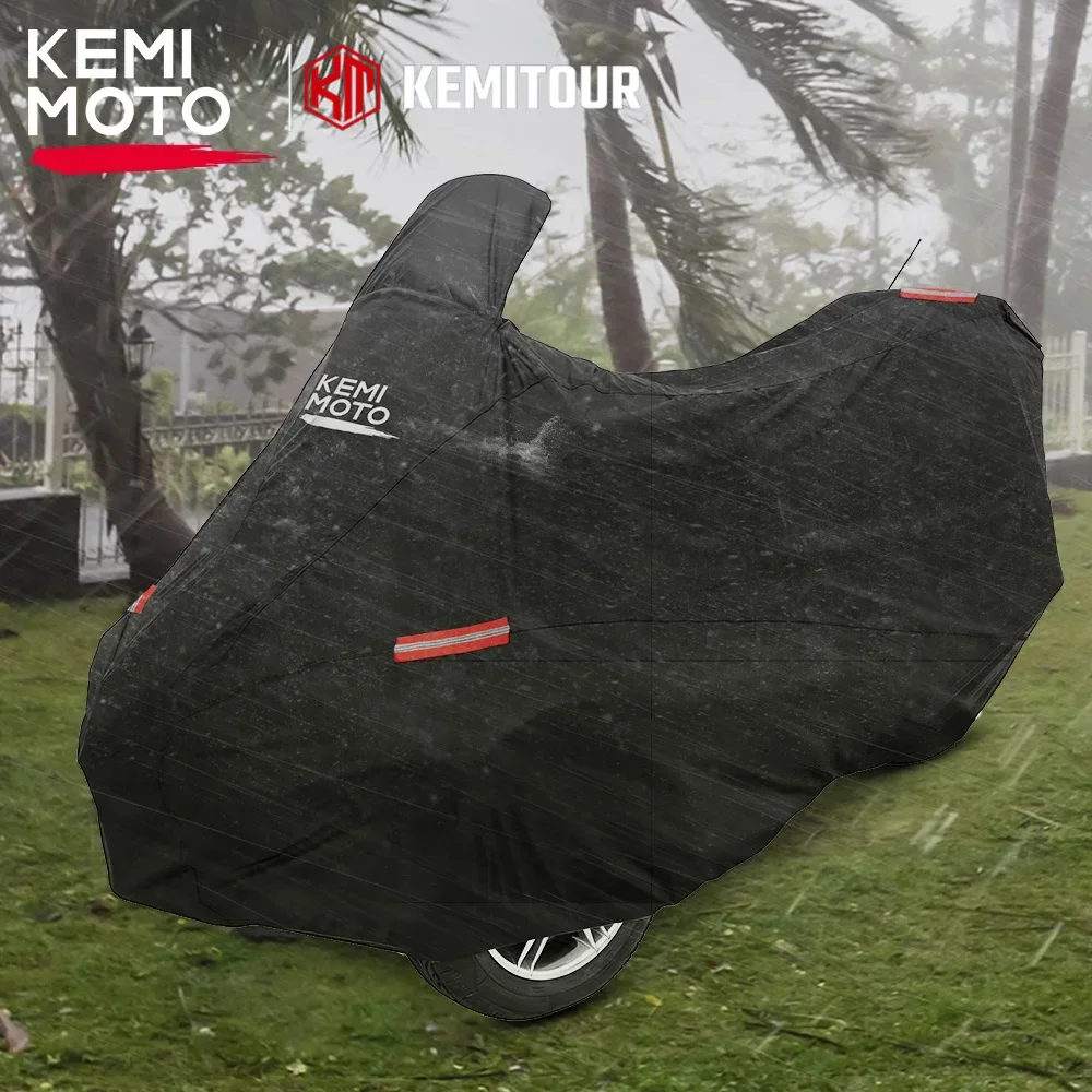 Rubber Cover Dust Protection Cover KEMIMOTO 210T Full Vehicle Storage Cover Compatible with Can-Am Spyder RT RT-S Limited 2010- Dustproof Weather Resistant