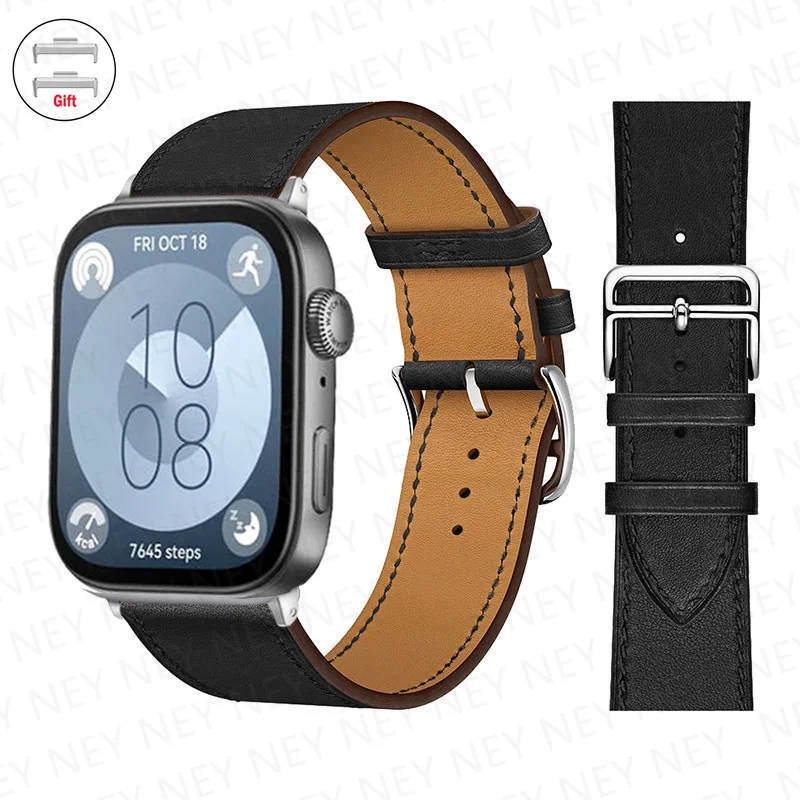 Premium Leather Strap for Smart Watch - Replacement Sport Bracelet Wristband Accessories Belt
