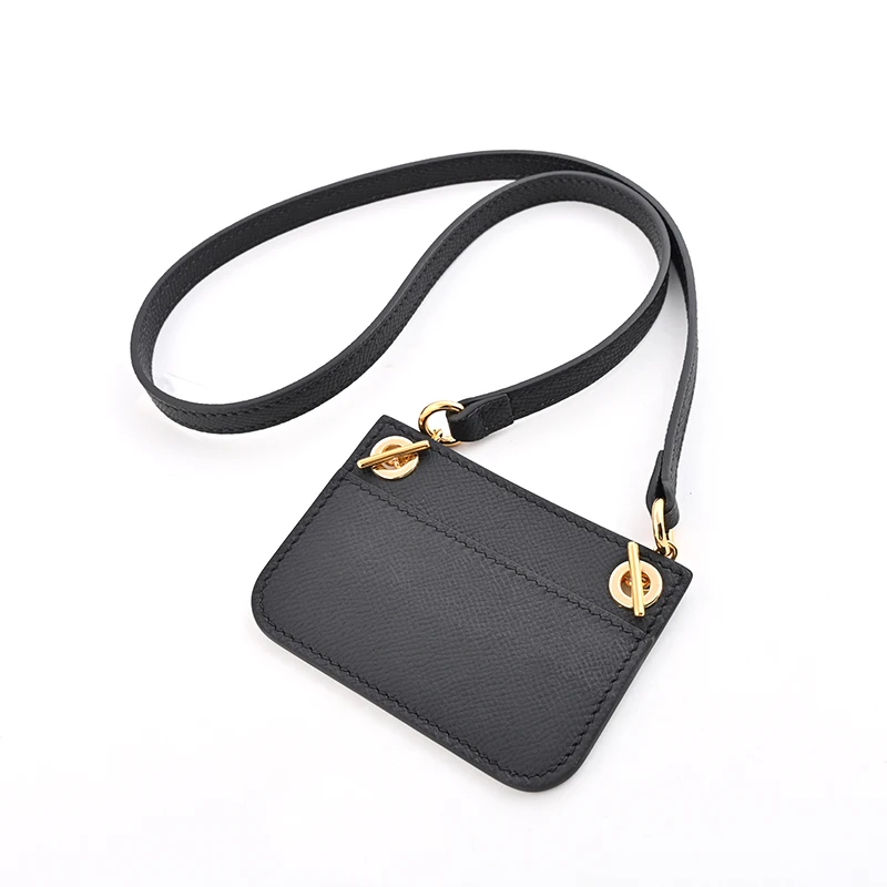 Epsom Leather Length Strap with Liner  Holder for  your Slim Wallet transformed into a Shoulder Bag