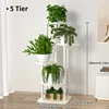 Plant Stand and Flower Stand Storage Shelf 4/5/6 Tier Flower Shelf Planter Rack Storage Organizer Display Indoor Garden Balcony 5