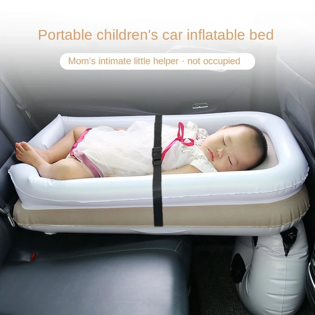 Lit gonflable portable pour bébé, matelas de voyage pour enfants, avion,  train, voiture, nouveau - AliExpress