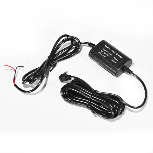 PNI-Autoladegerät mit Micro-USB-Stecker 12V / 24V - 5V 1,5A für Auto-DVR,  Kabellänge 3,5 m