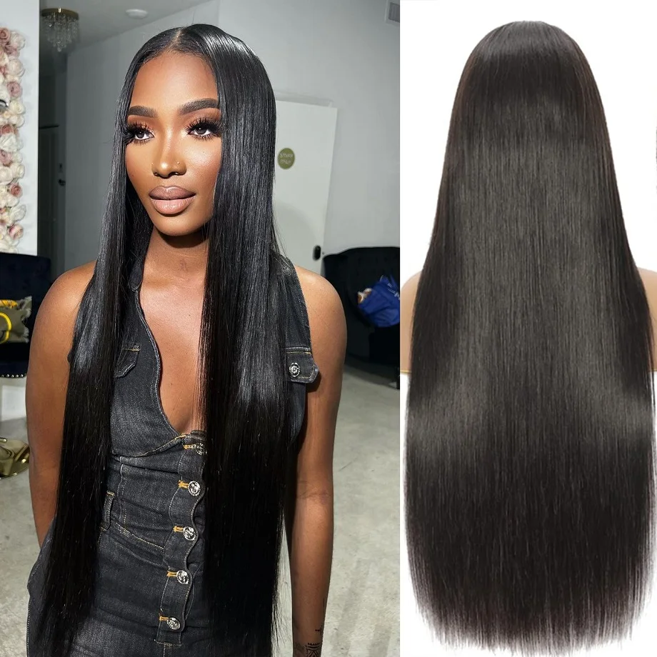 

Straight 13x6 Lace Front Wig Human Hair 13x4 Hd Lace Frontal Wig 4x4 5x5 Lace Closure Wig 180 Density Glueless Wig For Women