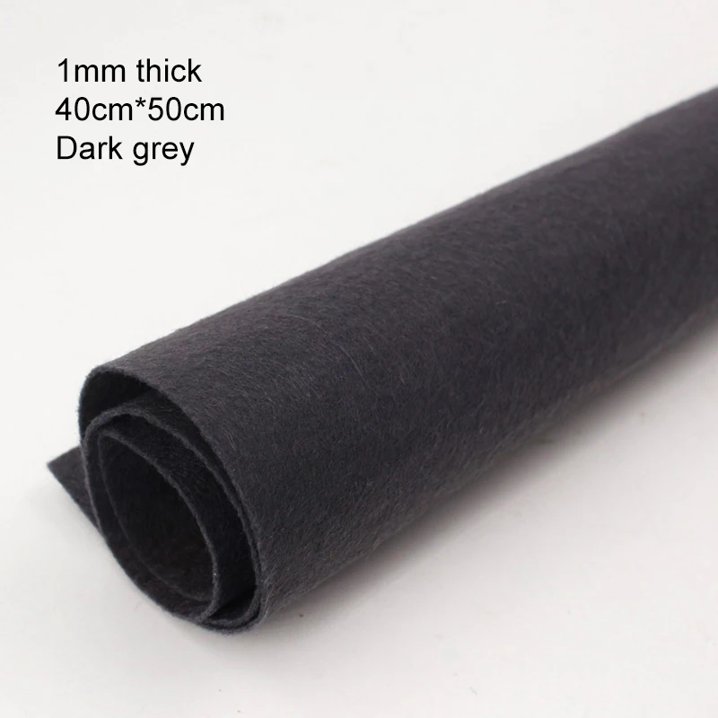 Premium 1mm Thick Square Felt Cloth for DIY Sewing, Crafts, and Home Decoration (40 x 50cm)