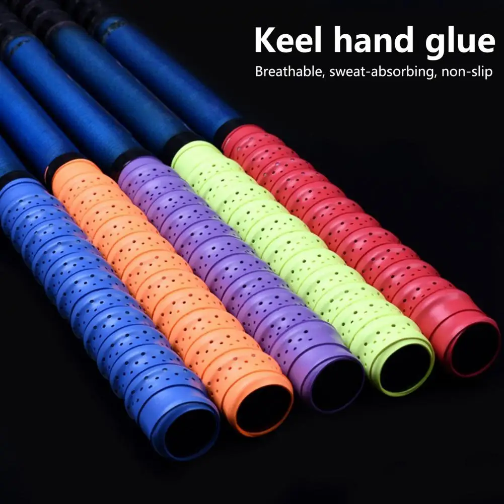 1 Roll 1.1m Badminton Grip Sweatband Anti Slip Head Overgrip Tennis Racket Grips Padel Handle Sweat Band Tennis Winding Strap