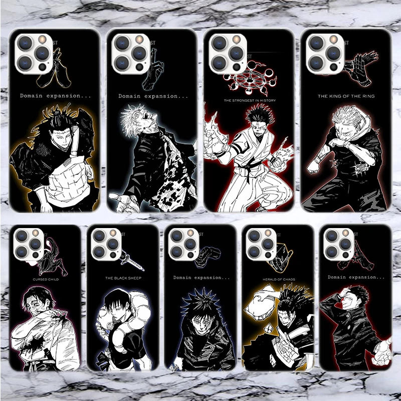 Kaisen Jujutsu Art Soft Phone Case - Stylish Anime Pattern Cover