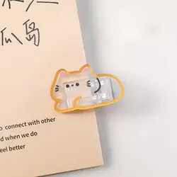 Desktop Organizer Set: Cartoon & Transparent Binder and Paper Clips with Snack Sealing Clips (05)