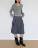Women Drawstring  Pleated Batavia Midi Skirt 5