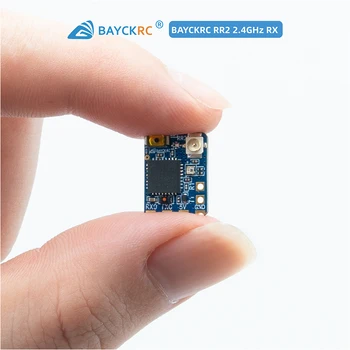 BAYCKRC RR2 /ANT 2. Ricevitore RX 4GHz con Antenna Mini da 80mm/50mm TCXO per Droni FPV RC a Lungo Raggio e Quadricotteri