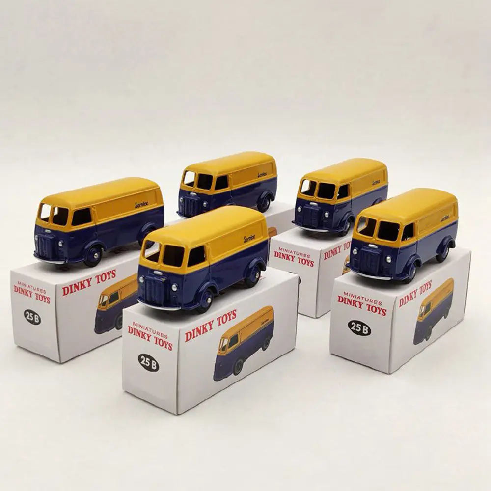 Atlas 1/43 Lot Of 5pcs Miniatures Dinky Toys 25B Fourgon Tole D.3.A Diecast Models Car Auto Collection