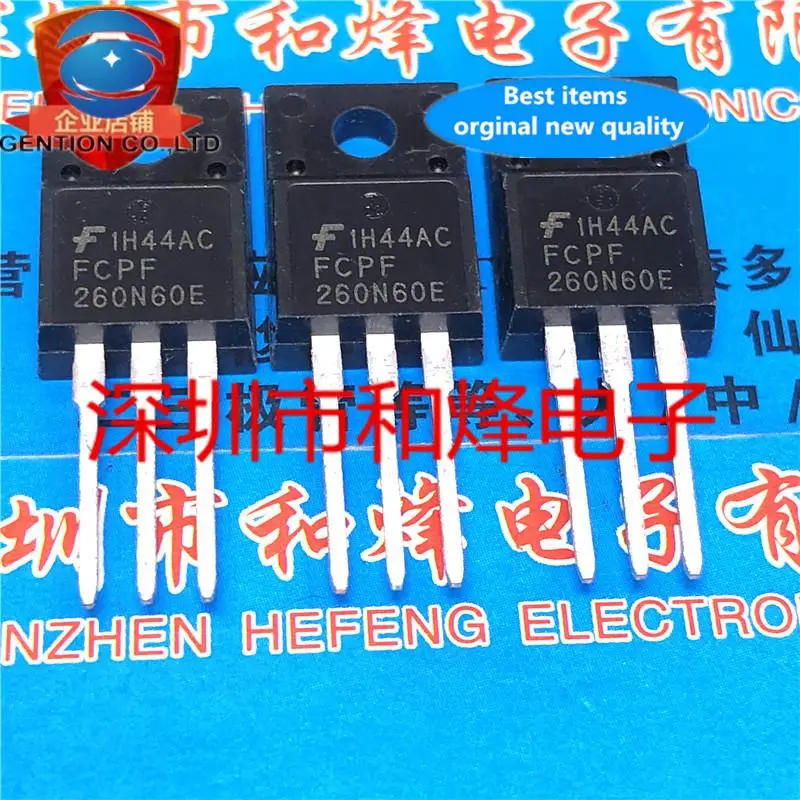 

10pcs 100% orginal new FCPF260N60E TO-220F 600V 15A