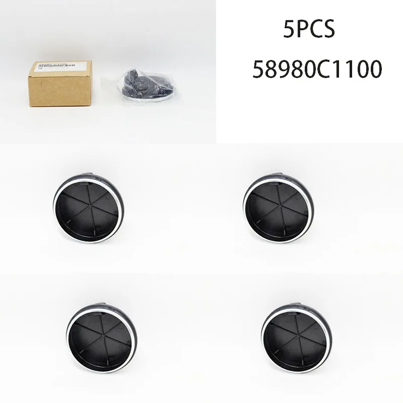 5Pcs 58980-C1100 Rear Hub Bearing ABS Speed Sensor for Hyundai Sonata Tucson 2WD 58980C1100
