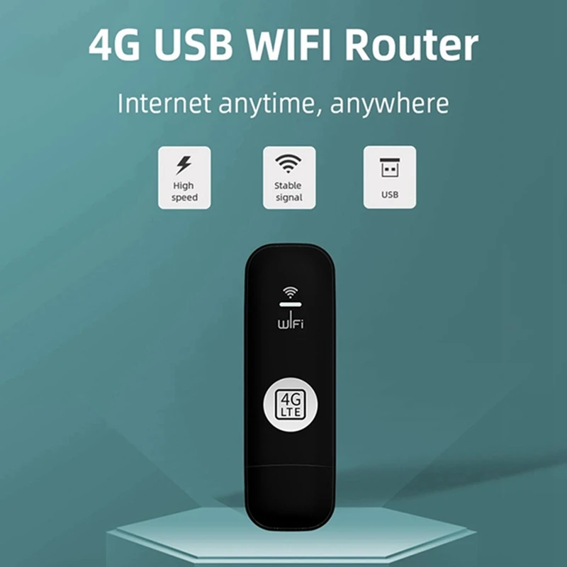 SIM 카드 슬롯이 있는 4G USB 와이파이 모뎀 라우터, 4G LTE 자동차 무선 와이파이 라우터, B28 유럽 밴드 지원 