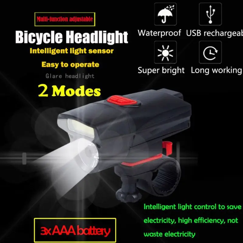 Jízdní kolo bicykl přední lehký vodotěsný zářící světlomet MTB osvětlení LED výstraha lampa outdoorové noc jízdní cyklistika příslušenství