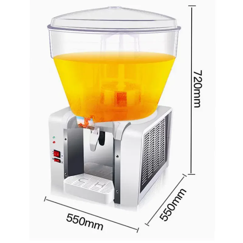 Cold Drink Machine Commercial Large Capacity 50L Round Cylinder Beverage Spray/Mixing et Juice Maker