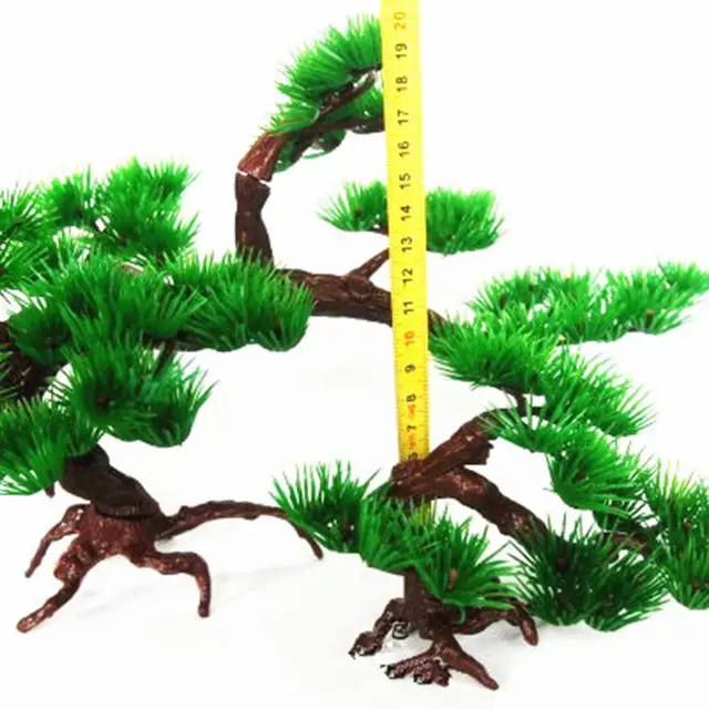 Plastic Bonsai Durable Material Artificial Pine Tree Realistic Appearance Sturdy Construction Easy To Clean Eye-catching