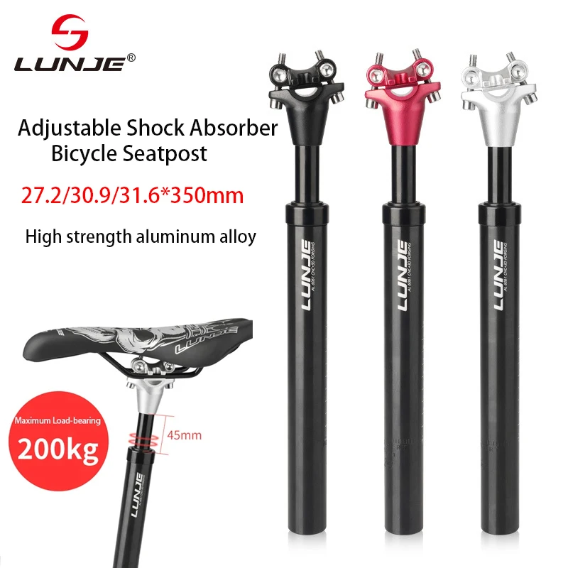 Tige De Selle Amortisseur Vélo Tout-Suspension – Alliage Aluminium 6061-T6, Double Verrouillage, 25.4/27.2/30.9/31.6 Mm – Confort Max Sur VTT !