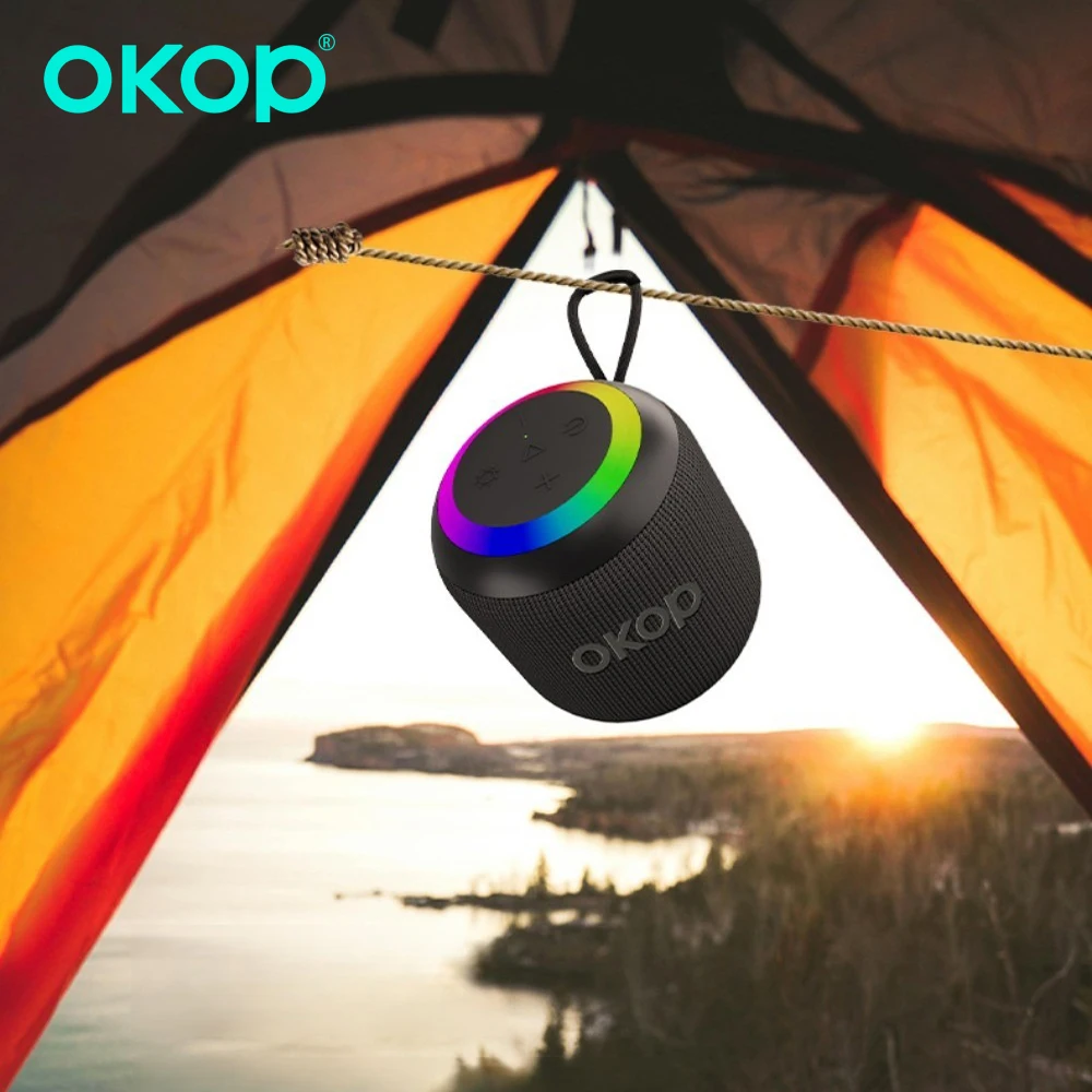 OKOP Bluetooth-Lautsprecher, tragbarer Outdoor-Lautsprecher, Lautsprecher mit hoher Klangqualität und großer Lautstärke, kleiner Smart-Home-Lautsprecher mit USB-Anschluss_voghion.com