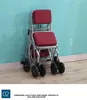 Portable household elderly scooter folding shopping seat can sit four wheels to buy food trolley pull the cart 5